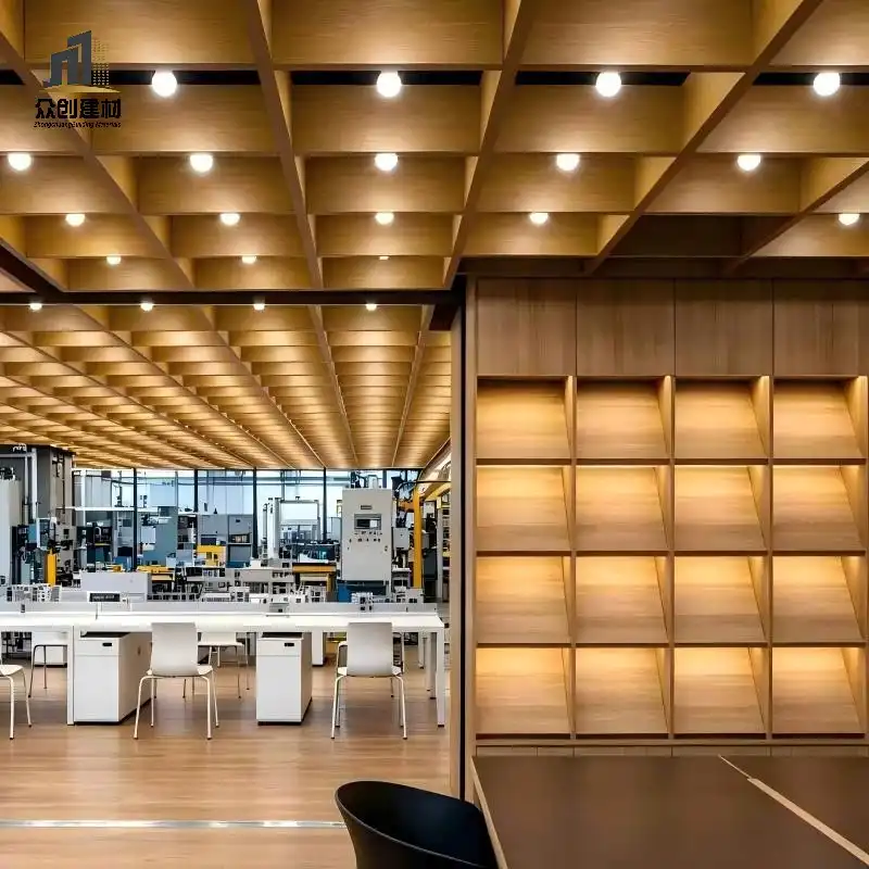Aluminum Grid Ceiling | Open Cell Square Aluminum Grille Ceiling System